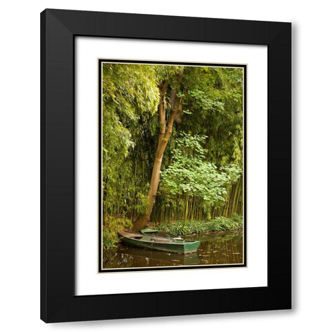 Tropical Oasis IV Black Modern Wood Framed Art Print with Double Matting by Millet, Karyn