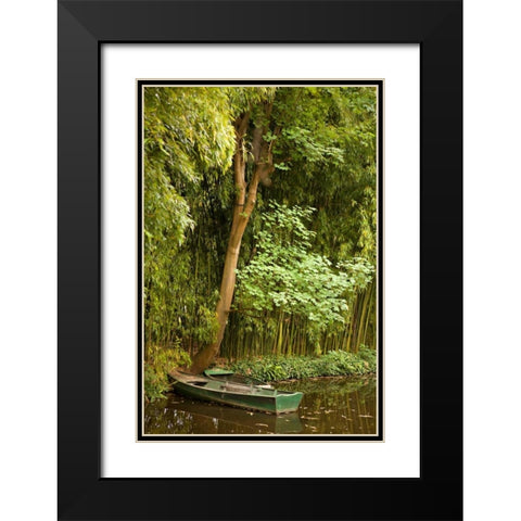 Tropical Oasis IV Black Modern Wood Framed Art Print with Double Matting by Millet, Karyn