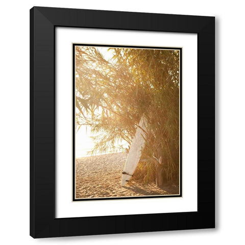 Tropical Oasis V Black Modern Wood Framed Art Print with Double Matting by Millet, Karyn