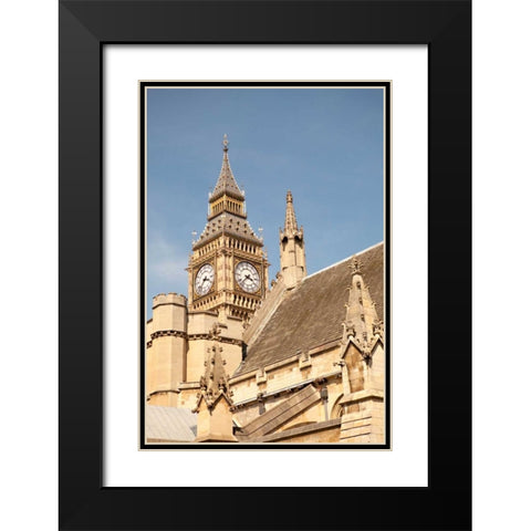 Big Ben II Black Modern Wood Framed Art Print with Double Matting by Millet, Karyn