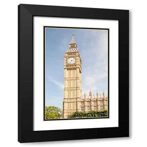 Big Ben III Black Modern Wood Framed Art Print with Double Matting by Millet, Karyn