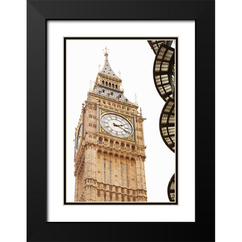 Big Ben VII Black Modern Wood Framed Art Print with Double Matting by Millet, Karyn
