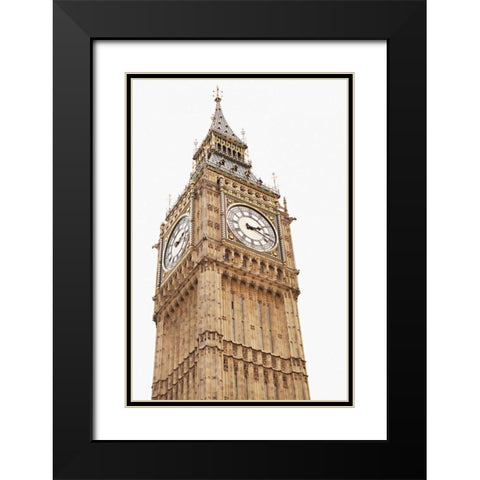 Big Ben VIII Black Modern Wood Framed Art Print with Double Matting by Millet, Karyn