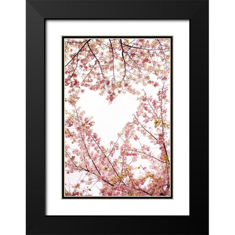 Heart in the Trees I Black Modern Wood Framed Art Print with Double Matting by Millet, Karyn