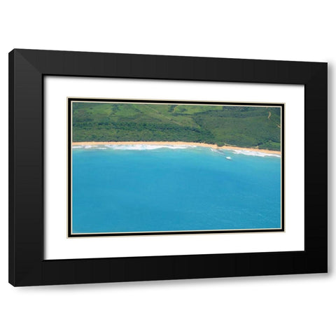 Vieques Sea I Black Modern Wood Framed Art Print with Double Matting by Millet, Karyn