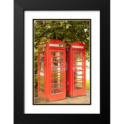 London Calling I Black Modern Wood Framed Art Print with Double Matting by Millet, Karyn