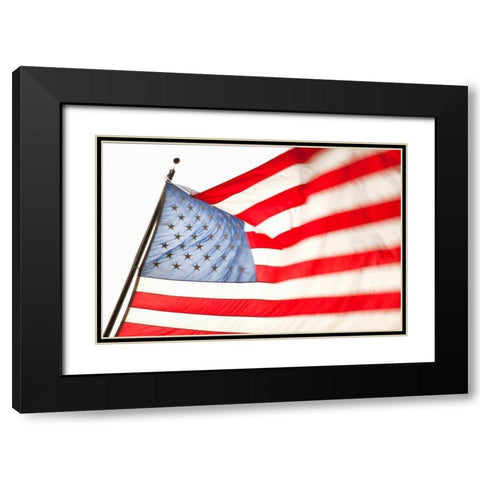 Stars and Stripes II Black Modern Wood Framed Art Print with Double Matting by Millet, Karyn