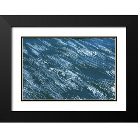 Rushing Water II Black Modern Wood Framed Art Print with Double Matting by Millet, Karyn