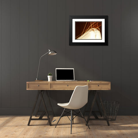 Dancing Lights I Black Modern Wood Framed Art Print with Double Matting by Millet, Karyn