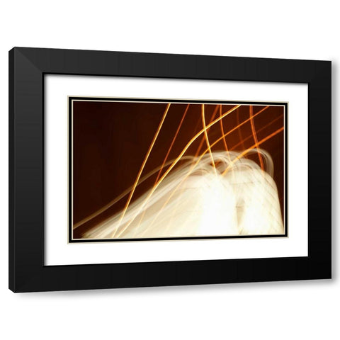 Dancing Lights I Black Modern Wood Framed Art Print with Double Matting by Millet, Karyn