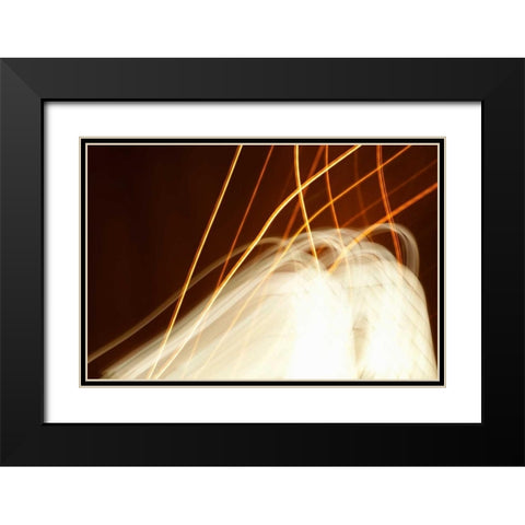 Dancing Lights I Black Modern Wood Framed Art Print with Double Matting by Millet, Karyn