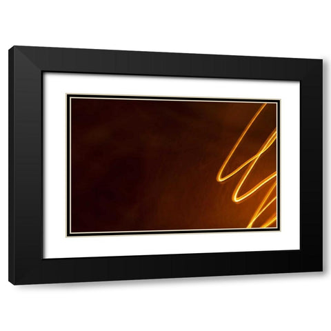 Dancing Lights II Black Modern Wood Framed Art Print with Double Matting by Millet, Karyn