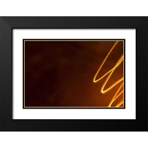 Dancing Lights II Black Modern Wood Framed Art Print with Double Matting by Millet, Karyn