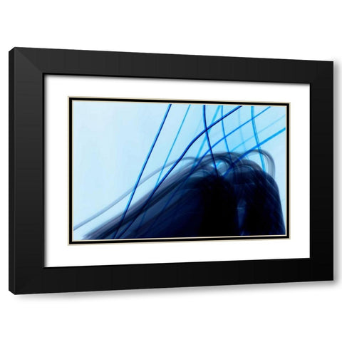 Dancing Lights III Black Modern Wood Framed Art Print with Double Matting by Millet, Karyn