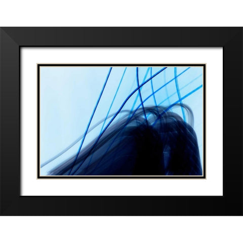 Dancing Lights III Black Modern Wood Framed Art Print with Double Matting by Millet, Karyn