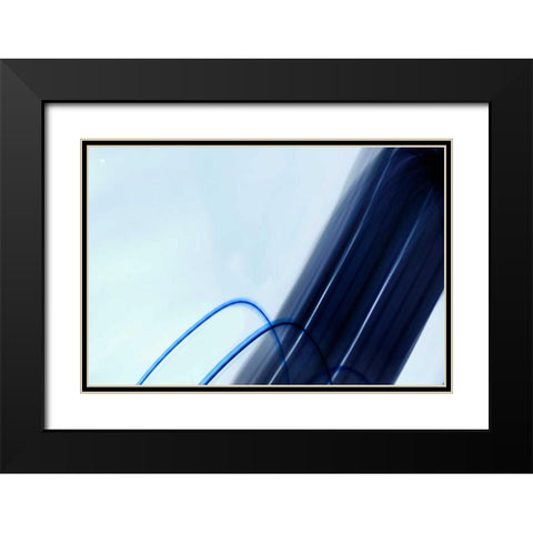Dancing Lights IV Black Modern Wood Framed Art Print with Double Matting by Millet, Karyn