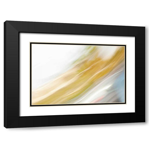 Color Streaks II Black Modern Wood Framed Art Print with Double Matting by Millet, Karyn