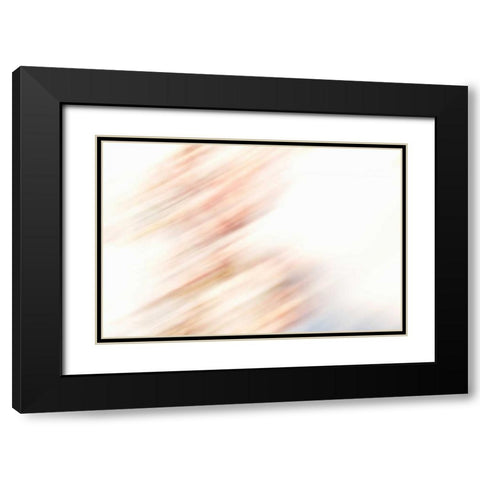 Color Streaks III Black Modern Wood Framed Art Print with Double Matting by Millet, Karyn