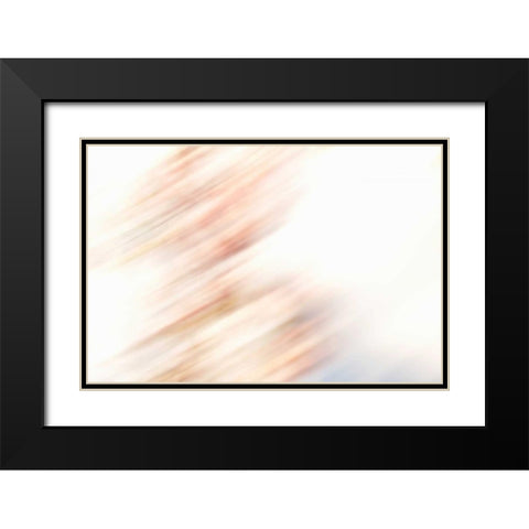 Color Streaks III Black Modern Wood Framed Art Print with Double Matting by Millet, Karyn