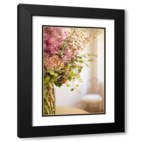 Spring Bouquet II Black Modern Wood Framed Art Print with Double Matting by Millet, Karyn