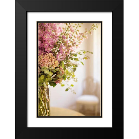 Spring Bouquet II Black Modern Wood Framed Art Print with Double Matting by Millet, Karyn