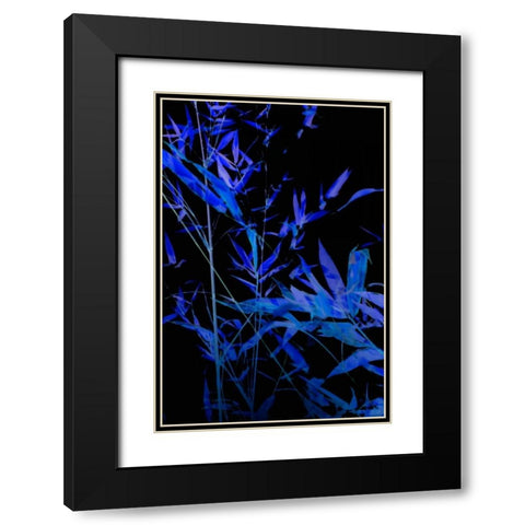 Bamboo at Night II Black Modern Wood Framed Art Print with Double Matting by Millet, Karyn