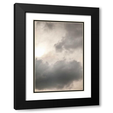 Clouds II Black Modern Wood Framed Art Print with Double Matting by Millet, Karyn