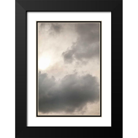 Clouds II Black Modern Wood Framed Art Print with Double Matting by Millet, Karyn
