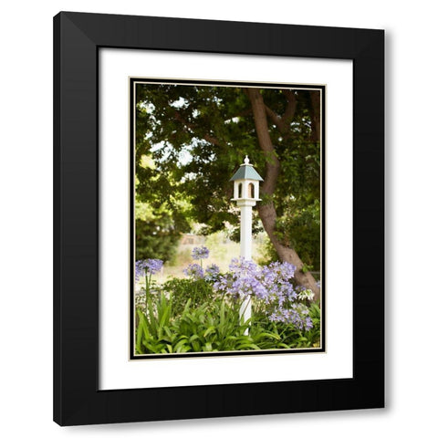 Bird Houses II Black Modern Wood Framed Art Print with Double Matting by Millet, Karyn