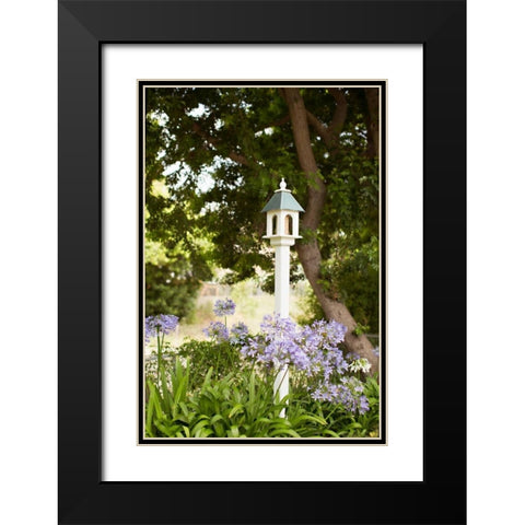 Bird Houses II Black Modern Wood Framed Art Print with Double Matting by Millet, Karyn