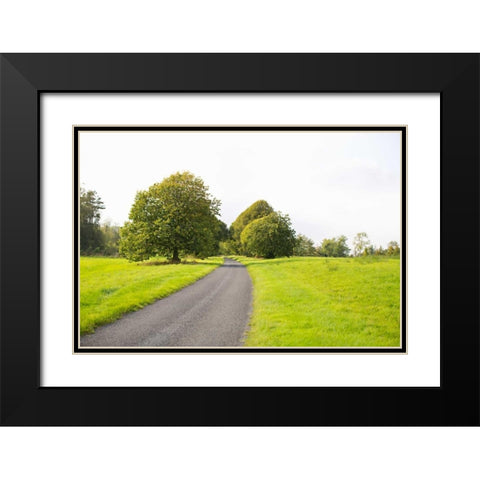 Country Road II Black Modern Wood Framed Art Print with Double Matting by Millet, Karyn