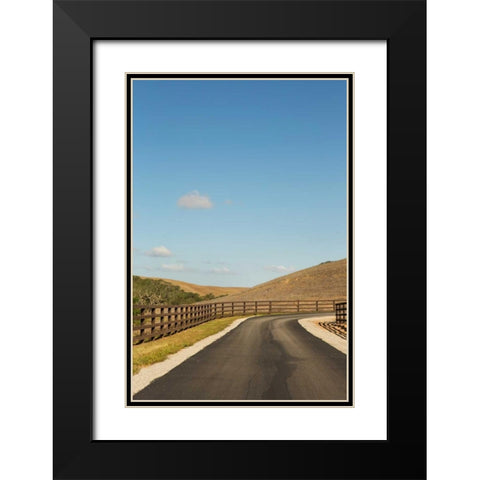 Country Road III Black Modern Wood Framed Art Print with Double Matting by Millet, Karyn