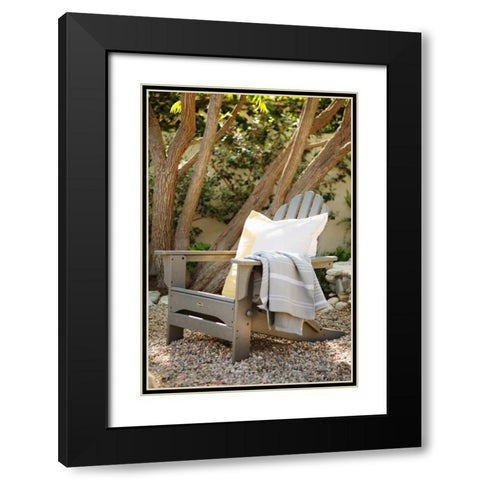 Adirondack Black Modern Wood Framed Art Print with Double Matting by Millet, Karyn