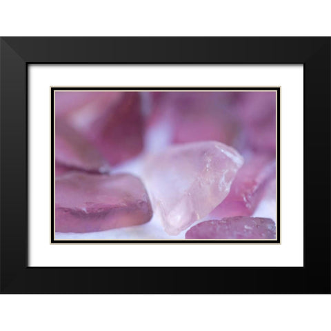 Sea Glass Black Modern Wood Framed Art Print with Double Matting by Millet, Karyn