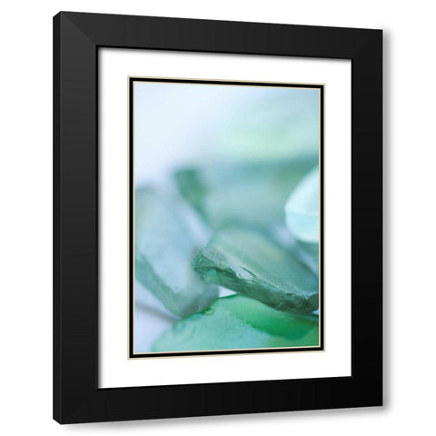 Sea Glass VIII Black Modern Wood Framed Art Print with Double Matting by Millet, Karyn