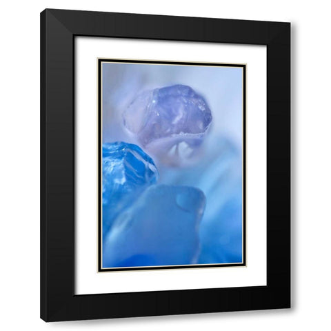 Sea Glass X Black Modern Wood Framed Art Print with Double Matting by Millet, Karyn