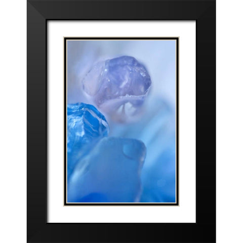 Sea Glass X Black Modern Wood Framed Art Print with Double Matting by Millet, Karyn