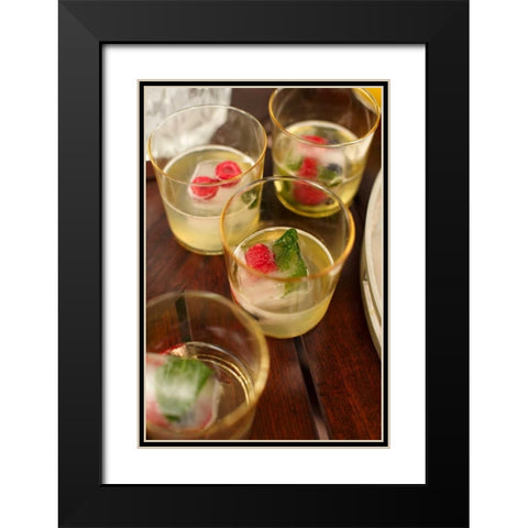 Cocktail II Black Modern Wood Framed Art Print with Double Matting by Millet, Karyn