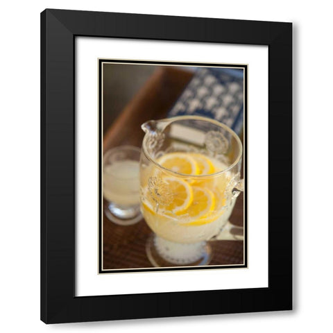 Lemonade Black Modern Wood Framed Art Print with Double Matting by Millet, Karyn