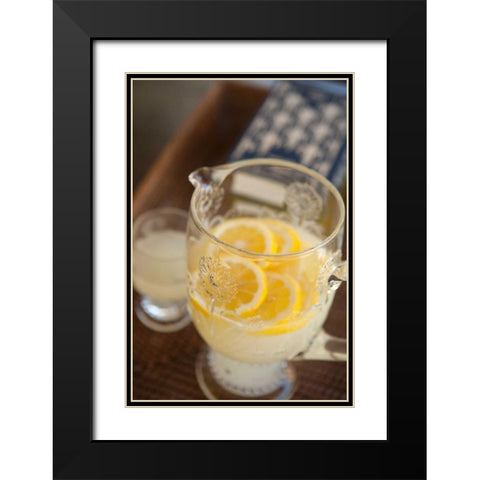 Lemonade Black Modern Wood Framed Art Print with Double Matting by Millet, Karyn