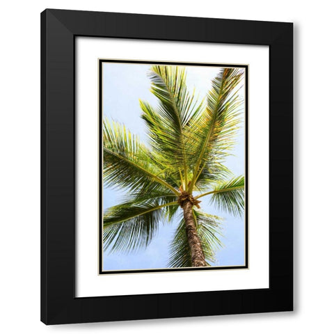 Below the Palms I Black Modern Wood Framed Art Print with Double Matting by Millet, Karyn