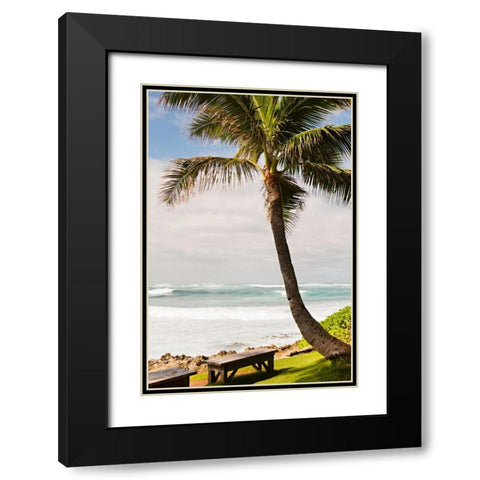 Peaceful Caribbean I Black Modern Wood Framed Art Print with Double Matting by Millet, Karyn