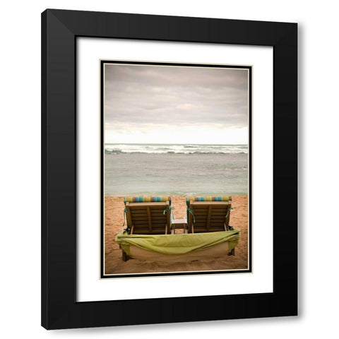 Peaceful Caribbean IV Black Modern Wood Framed Art Print with Double Matting by Millet, Karyn