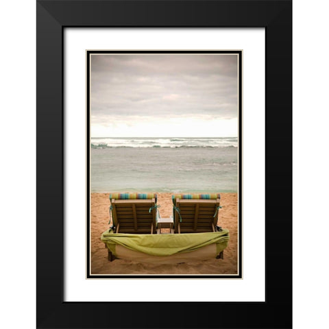 Peaceful Caribbean IV Black Modern Wood Framed Art Print with Double Matting by Millet, Karyn