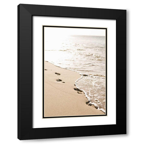Washed Away Black Modern Wood Framed Art Print with Double Matting by Millet, Karyn