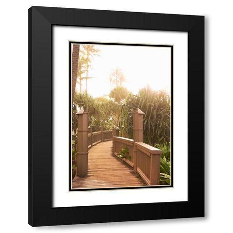 Path to the Beach Black Modern Wood Framed Art Print with Double Matting by Millet, Karyn