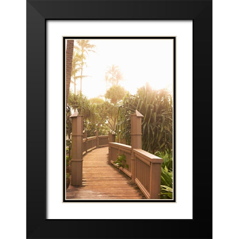 Path to the Beach Black Modern Wood Framed Art Print with Double Matting by Millet, Karyn