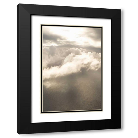 Clouds Over Water I Black Modern Wood Framed Art Print with Double Matting by Millet, Karyn