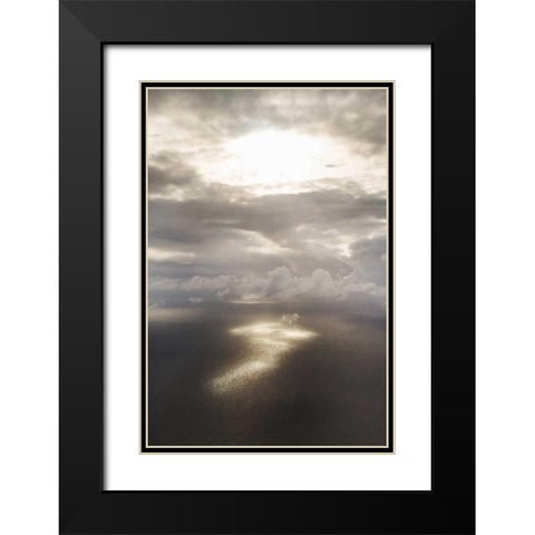Clouds Over Water II Black Modern Wood Framed Art Print with Double Matting by Millet, Karyn