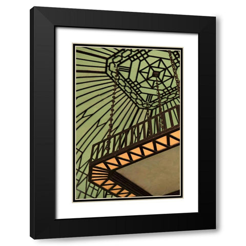 Cuban Architecture Black Modern Wood Framed Art Print with Double Matting by Millet, Karyn